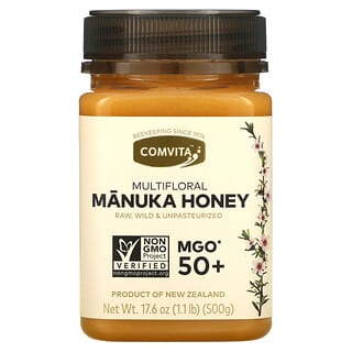 Comvita, Raw, многоцветковый мед манука, MGO 50+, 500 г (17,6 унции)