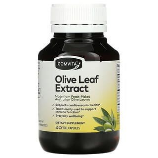Comvita, Extracto de hoja de olivo, 60 cápsulas blandas