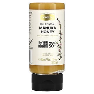 Comvita, необроблений мультиквітковий мед манука, MGO 50+, 312 г (11 унцій)
