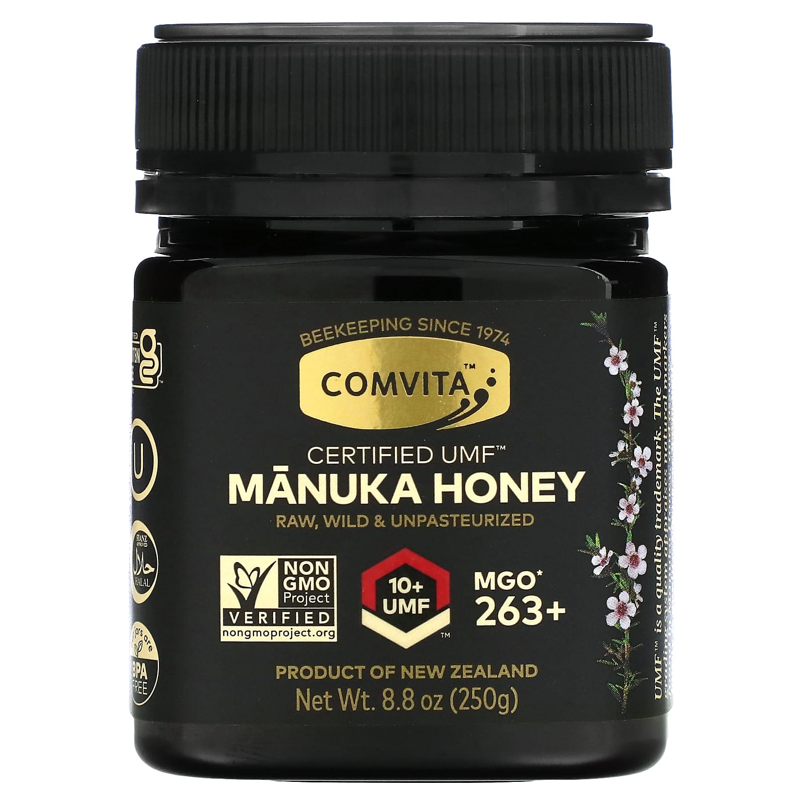 Miel de Manuka de Nueva Zelanda certificada UMF 10+, 8.8oz (250g)