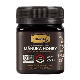Comvita, عسل المانوكا الخام، معتمد من UMF 10+ (ميثيل جليوكسال +263)، 8.8 أونصة (250 جم)