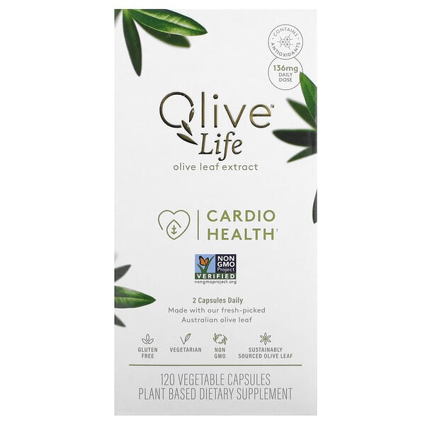 Comvita, Olive Life, Olive Leaf Extract, Cardio Health, 136 mg, 120