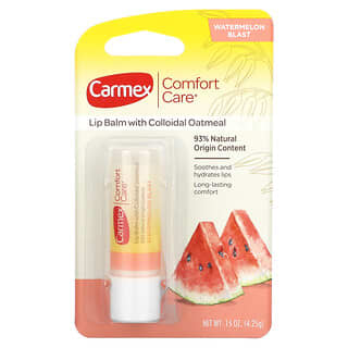 Carmex, Comfort Care, 콜로이드 오트밀 립밤, 수박 블래스트, 4.25g(0.15oz)