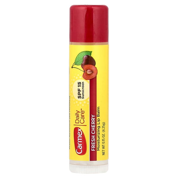Carmex, 日常護理®，潤唇膏，SPF 15，新鮮櫻桃，0.15 盎司（4.25 克）