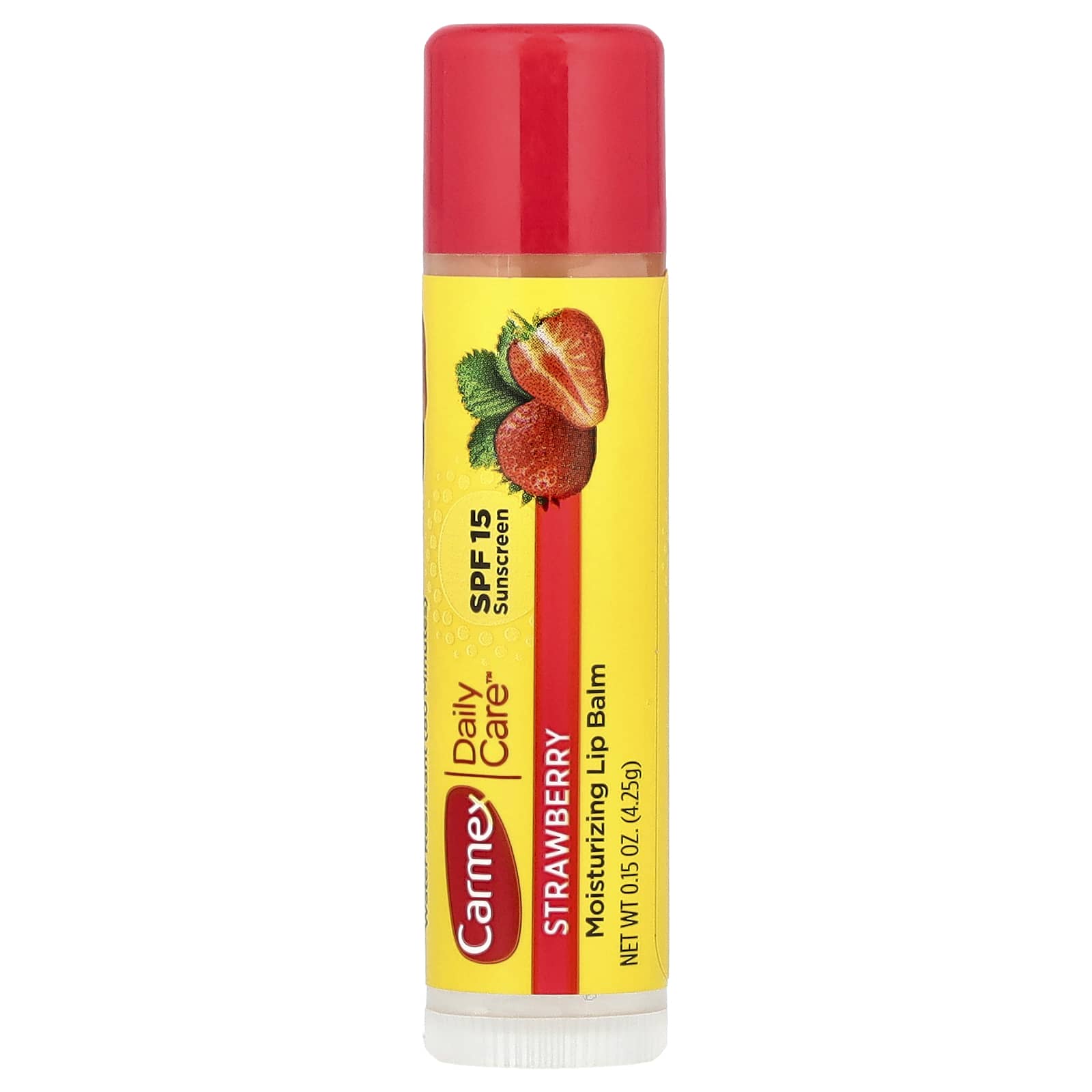 Cuidados Diários, Bálsamo Labial Hidratante, Morango, FPS 15, 4,25