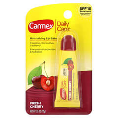 Carmex, Daily Care, Moisturizing Lip Balm, Fresh Cherry, SPF 15, 0.35 oz (10 g)