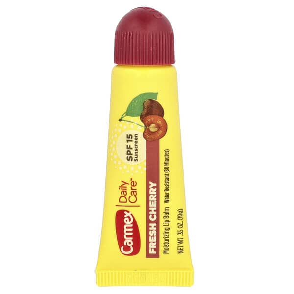 Carmex, 日常護理，保濕唇膏，新鮮櫻桃，SPF 15，0.35 盎司（10 克）