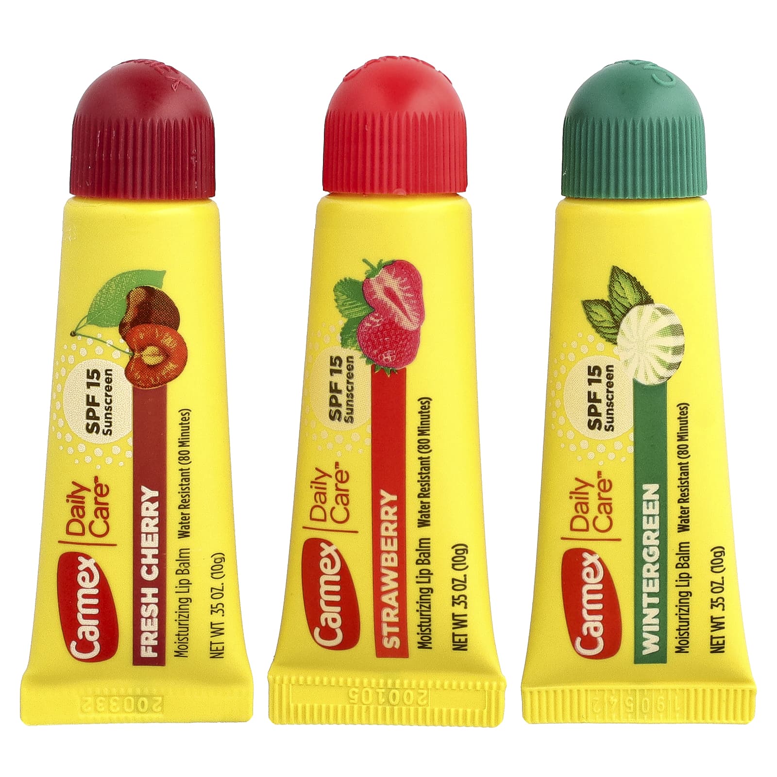 Daily Care®, Moisturizing Lip Balm, SPF 15, Variety, 3 Pack, 0.35