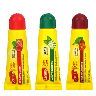 Carmex, Daily Care, Moisturizing Lip Balm, Variety, SPF 15, 3 Pack, 0.35 oz (10 g) Each