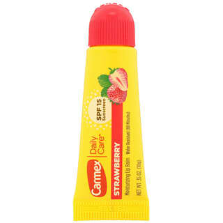 Carmex, Daily Care, Moisturizing Lip Balm, Strawberry, SPF 15, 0.35 oz (10 g)