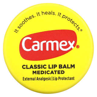 Carmex, Bálsamo Labial Clássico, Medicado, 7,5 g (0,25 oz)