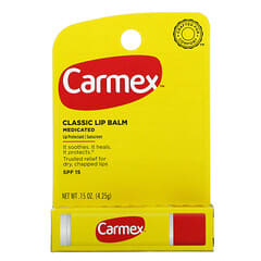 Carmex, 经典唇膏，医级，SPF 15，0.15 盎司（4.25 克）