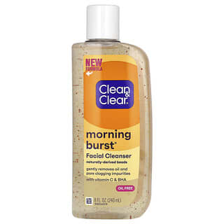 Clean & Clear, 모닝 버스트 페이셜 클렌저, 8 fl oz (240 ml)