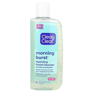 Clean & Clear, Ráfaga matutina, Limpiador facial hidratante, 240 ml (8 oz. Líq.)
