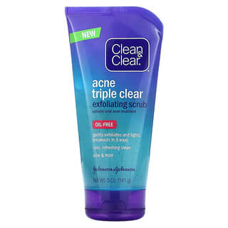 Clean & Clear, Acne Triple Clear Exfoliating Scrub, 5 oz (141 g)