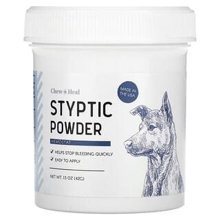 Chew + Heal, Styptic Powder, Hemostat, For Dogs, 1.5 oz (42 g)