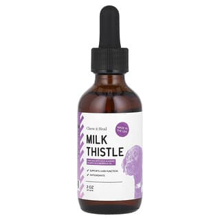 Chew + Heal, Milk Thistle, For Dogs, 2 oz (60 ml)