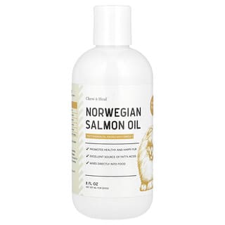 Chew + Heal, Óleo de Salmão Norueguês, Para Cães, 237 ml (8 fl oz)