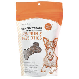 Chew + Heal, Crunchy Treats with Pumpkin & Prebiotics, For Dogs, All Ages, 5 oz (142 g)