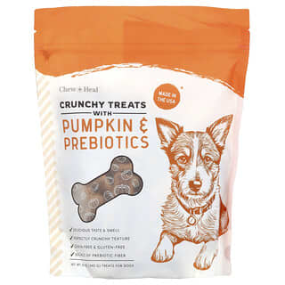 Chew + Heal, Crunchy Treats with Pumpkin & Prebiotics, For Dogs, All Ages, 12 oz (340 g)