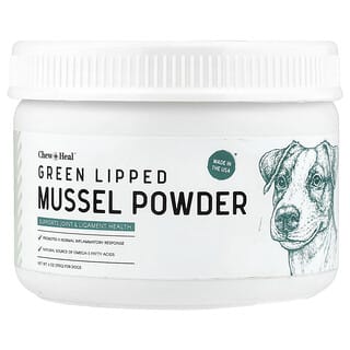 Chew + Heal, Perna canaliculus em Pó, Para Cães, 170 g (6 oz)