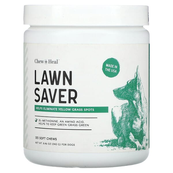Chew + Heal, Lawn Saver, For Dogs, 120 Soft Chews, 8.46 oz (240 g)