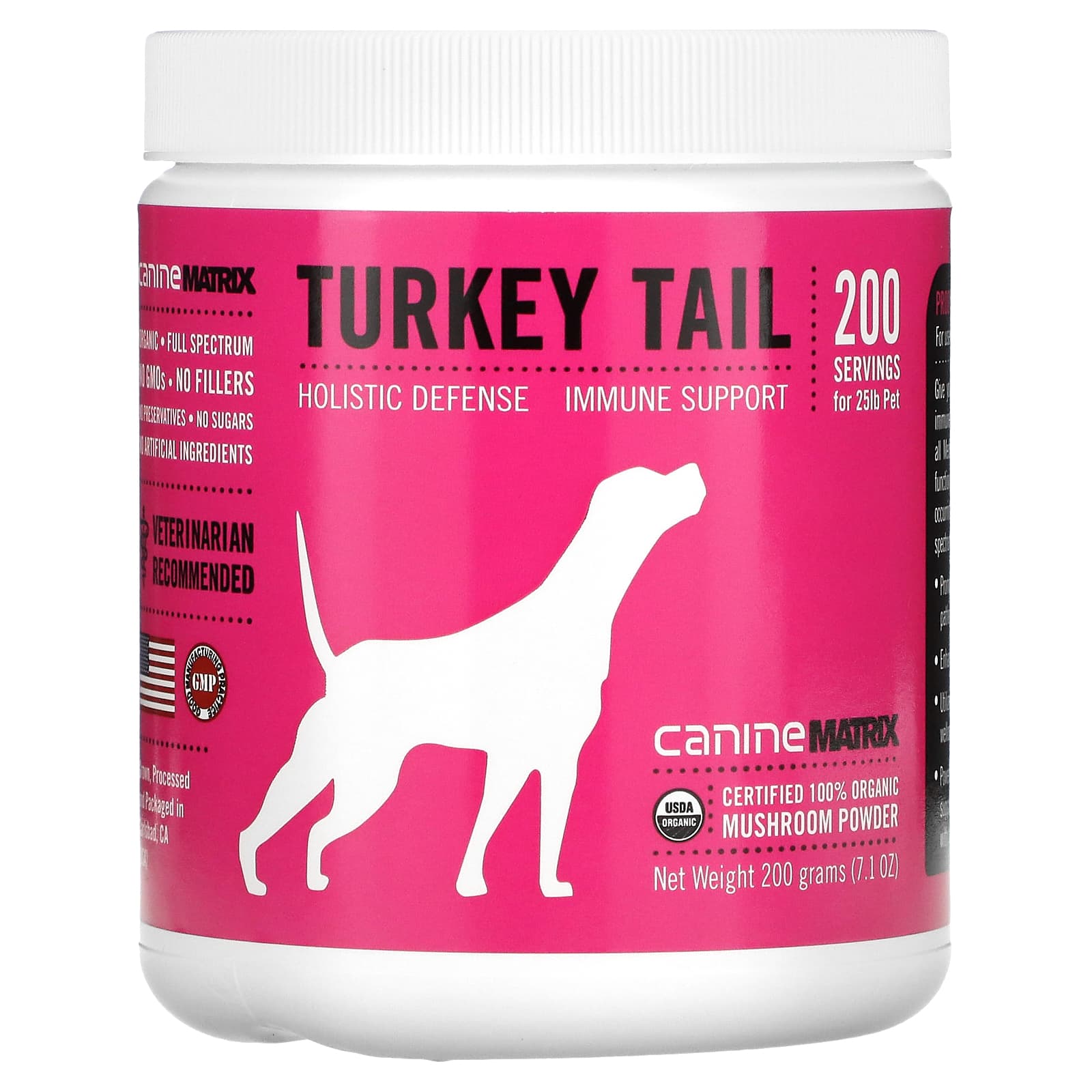 Canine matrix turkey sales tail