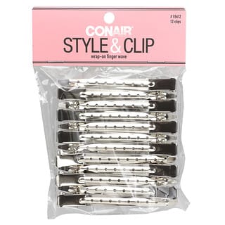 Conair, Style & Clip, Wrap-On Finger Wave, 12 Clips