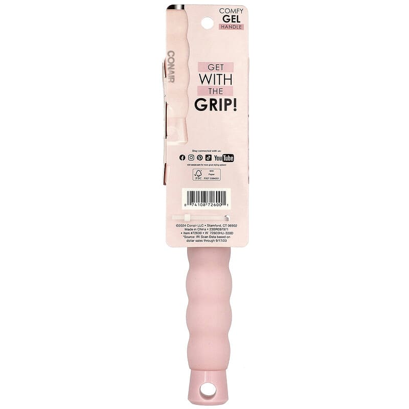 CONAIR gel grips ヘアブラシ　クッションブラシ　日本未発売　レア ジェルグリップ、コンフォートジェルハンドル、ベントブロードライ