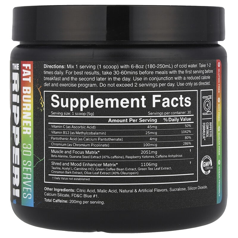 the ripper　ザ・リッパー ダイエット　レーザーライム味　150g　２個 ザ リッパー、Fat Buner、サワーキャンディ、150g（5.3オンス）