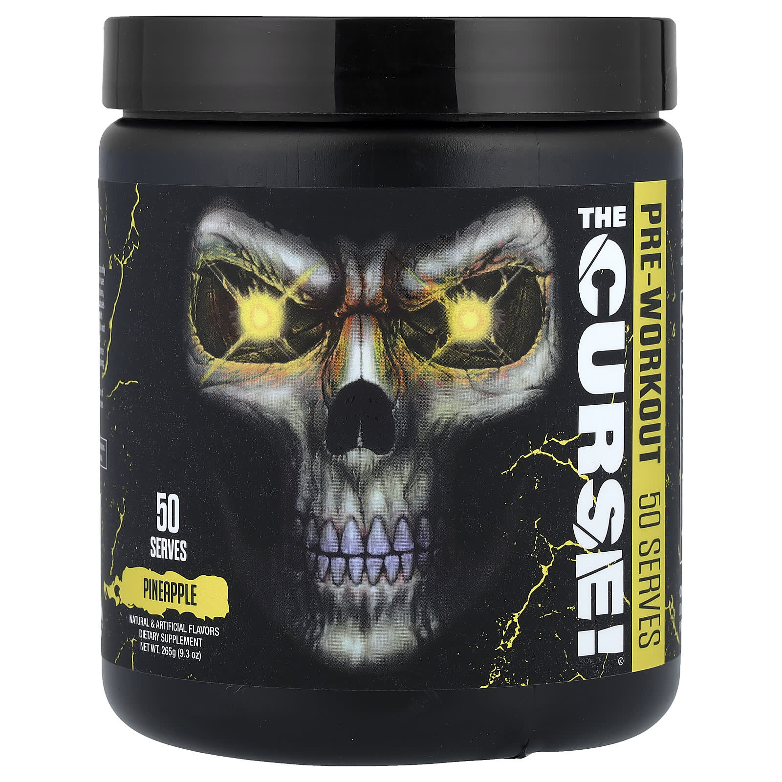 JNX Sports, The Curse!®, предтренировочный комплекс, со вкусом ананаса, 265 г (9,3 унции)