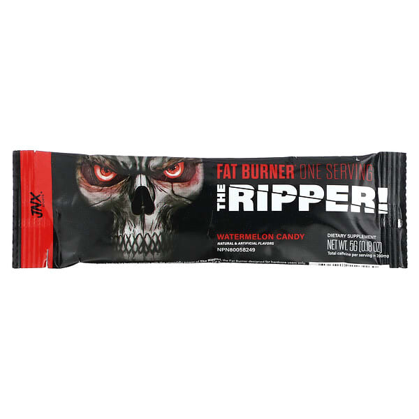 JNX Sports, The Ripper 增肌粉，燃脂劑，西瓜味糖果，1 袋，0.18 盎司（5 克）