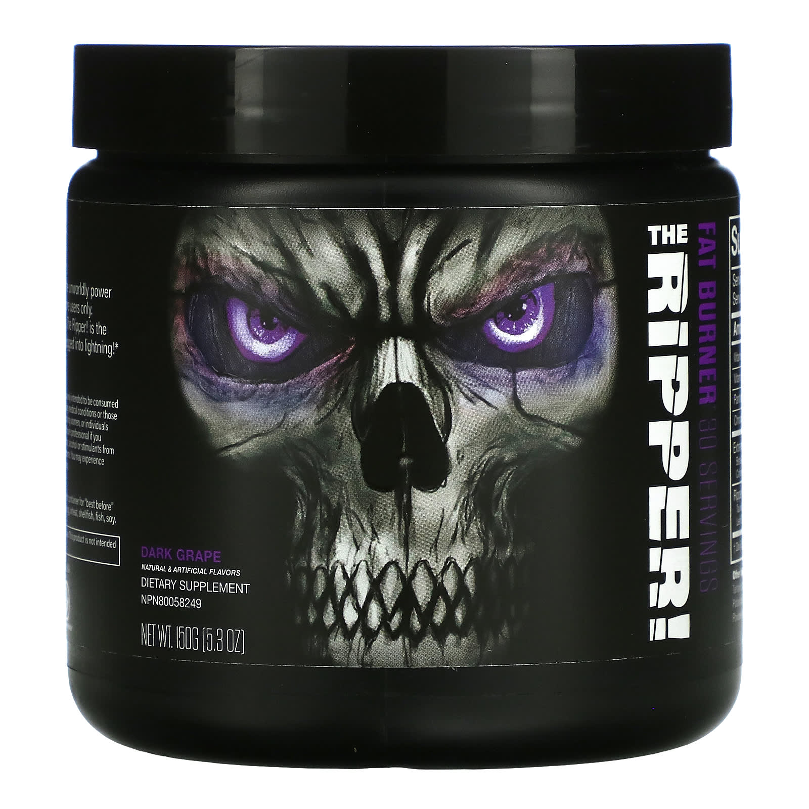 Jnx Sports The Ripper Fat Burner Dark Grape 5 3 Oz 150 G