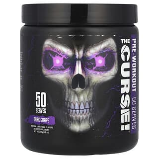 JNX Sports, Curse!® 운동 전 보충제, 다크 그레이프 맛, 250g(8.8oz)