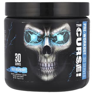 JNX Sports, The Curse!（ザ・カース！）プレワークアウト、ブルーラズベリー、150g（5.3オンス）