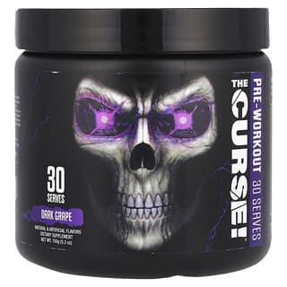 JNX Sports, The Curse!®, Antrenman Öncesi, Koyu Üzüm, 5,3 oz (150 g)