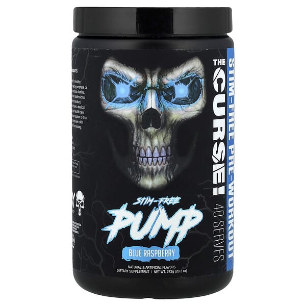 Stim-Free Pump, Pre-Workout, Blue Raspberry, 20.2 oz (572 g)