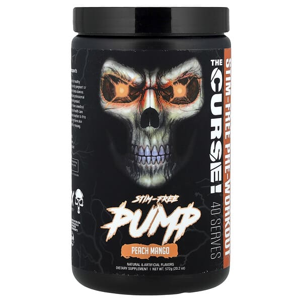 Stim-Free Pump, Pre-Workout, Peach Mango, 20.2 oz (572 g)