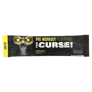 JNX Sports, The Curse，訓練前，檸檬味，1 袋，0.28 oz（8 g）