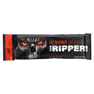 JNX Sports, The Ripper, засіб для спалювання жиру, фруктовий пунш, 1 стік, 5 г (0,18 унції)