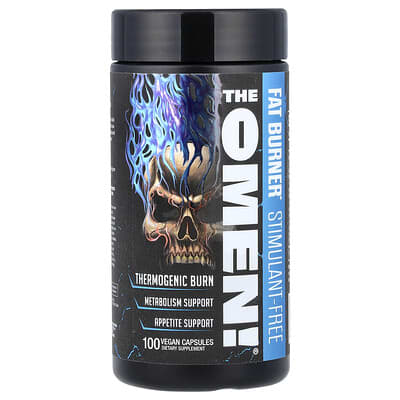 JNX Sports, The Omen!®, Fat Burner, Stimulant-Free, 100 Vegan Capsules