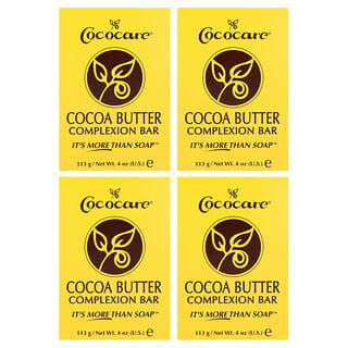 Cococare, Cocoa Butter Complexion Bar Soap, 4 Pack, 4 oz (113 g) Each