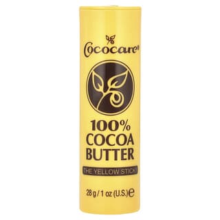 Cococare, Manteiga de Cacau 100%, Bastão Amarelo, 28 g (1 oz)