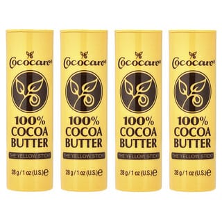 Cococare, 100% štapić od kakao maslaca, pakiranje od 4 komada, 28 g svaki