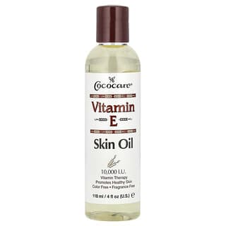 Cococare, Vitamin E Skin Oil, Fragrance Free, 10,000 I.U., 4 fl oz (118 ml)
