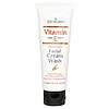 Vitamin E, Antioxidant Facial Cream Wash, 4 oz (110 g)