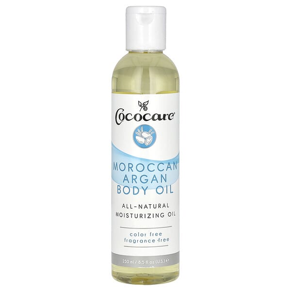 Cococare, Moroccan Argan Body Oil, Fragrance Free, 8.5 fl oz (250 ml)
