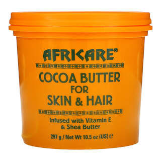 Cococare, Africare, Beurre de cacao pour la peau et les cheveux, 297 g