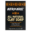 Africare，全天然粘土皂，含有橄榄油和乳木果油，4 盎司（110 克）