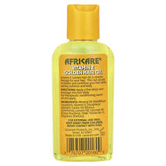 Africare®（アフリケア）、ビタミンEゴールデンヘアオイル、60ml（2液